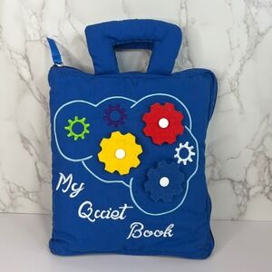 De‎ Moca My Quiet Book Blue Sensory Soft Cloth Activity Book for Toddlers